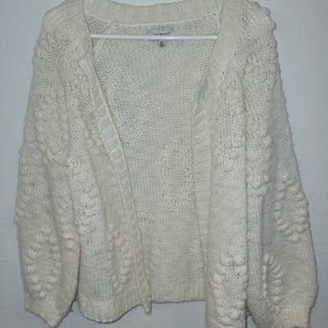 Cream Wool Cardigan